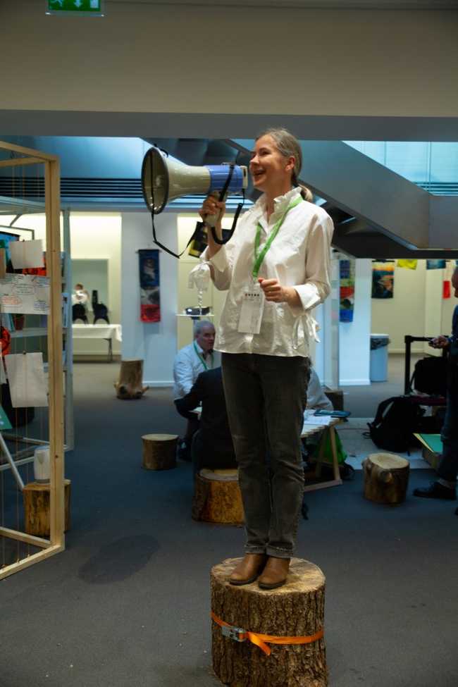 Woman Megaphone